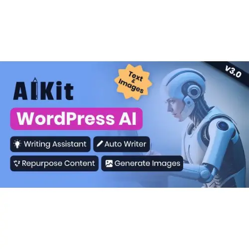 AIKit – WordPress AI Automatic Writer, Chatbot, Writing Assistant & Content Repurposer / OpenAI GPT | WP TOOL MART