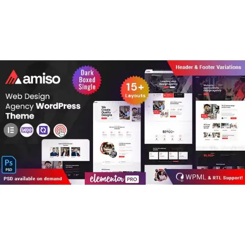 Amiso – Web Design Agency | WP TOOL MART