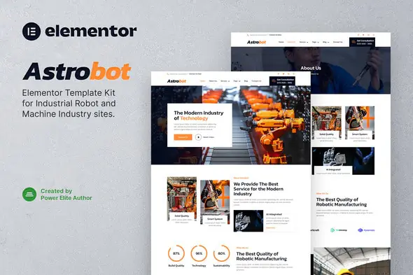 Astrobot – Industrial Robot & Machine Industry Elementor Template Kit | WP TOOL MART