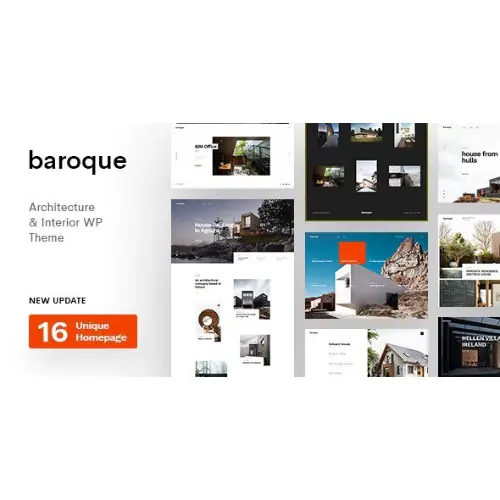 Baroque – Architecture & Interior WordPress Theme | WP TOOL MART