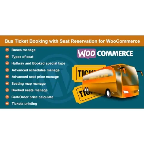 Bus Ticket Booking with Seat Reservation for WooCommerce | WP TOOL MART