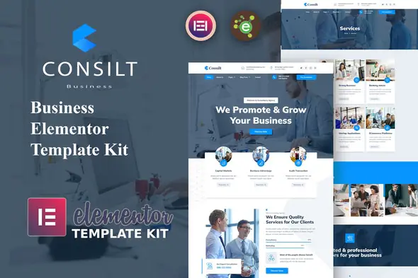 Consilt - Business & Consulting Elementor Template Kit | WP TOOL MART