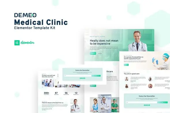 Demed - Medical Clinic Elementor Template Kit | WP TOOL MART