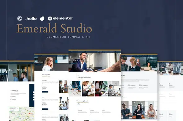 Emerald Studio - Digital Agency Elementor Template Kit | WP TOOL MART