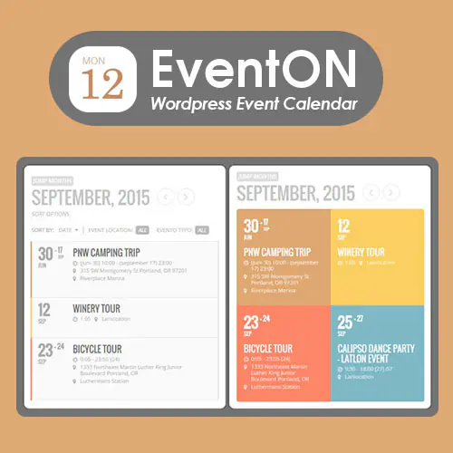 EventOn – WordPress Event Calendar Plugin | WP TOOL MART
