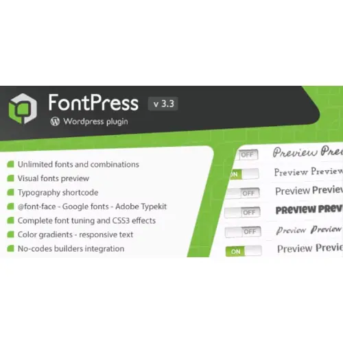 FontPress – WordPress Font Manager | WP TOOL MART
