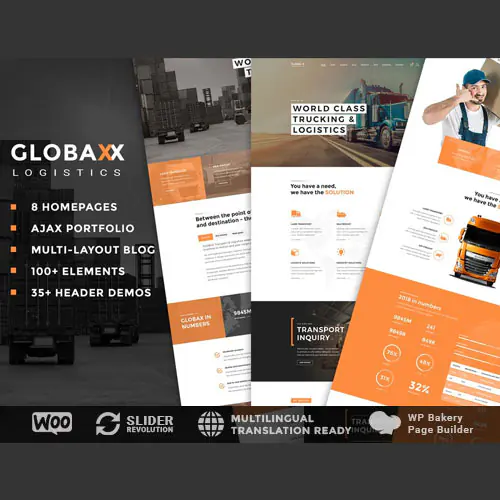 Globax – Logistics WordPress Theme + Woocommerce | WP TOOL MART