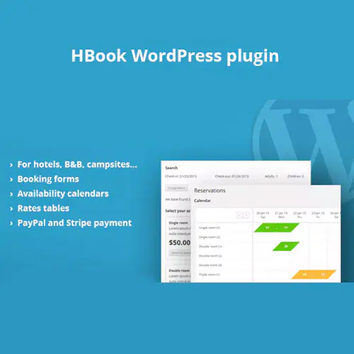 HBook – Hotel booking system – WordPress Plugin | WP TOOL MART
