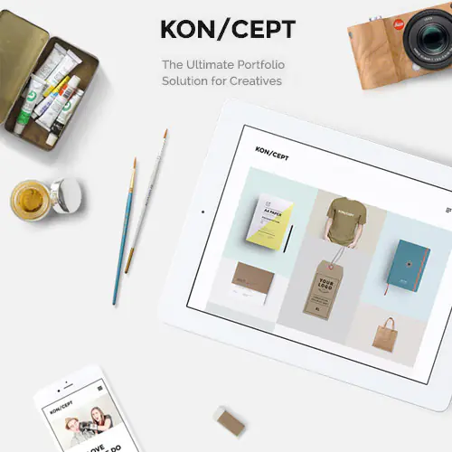 KON/CEPT – A Portfolio Theme for Creative People | WP TOOL MART