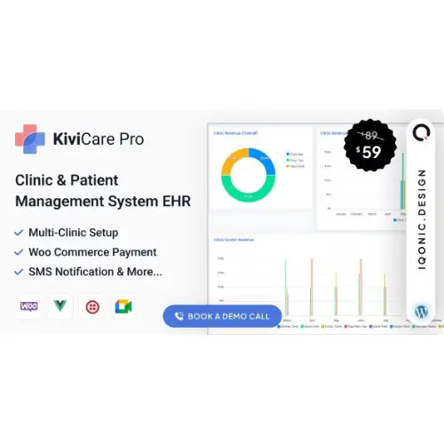 KiviCare Pro – Clinic & Patient Management System EHR (Add-on) | WP TOOL MART