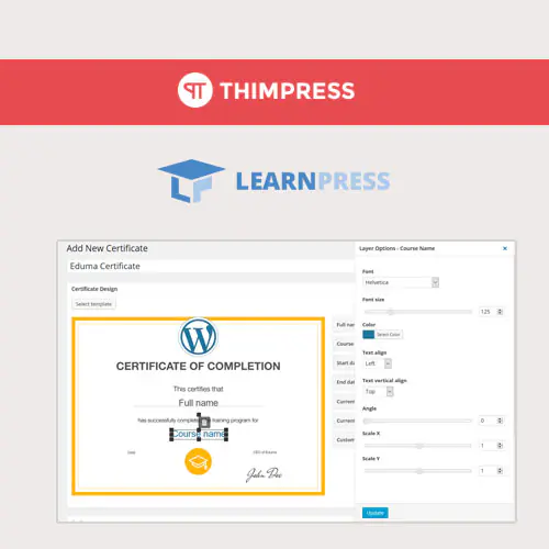 LearnPress – Certificates | WP TOOL MART