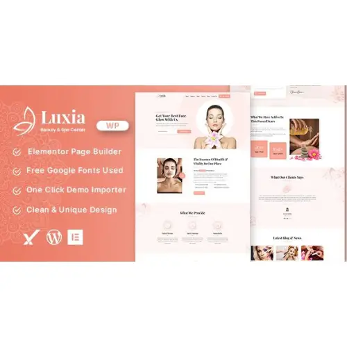 Luxia Beauty & Spa Center WordPress Theme | WP TOOL MART