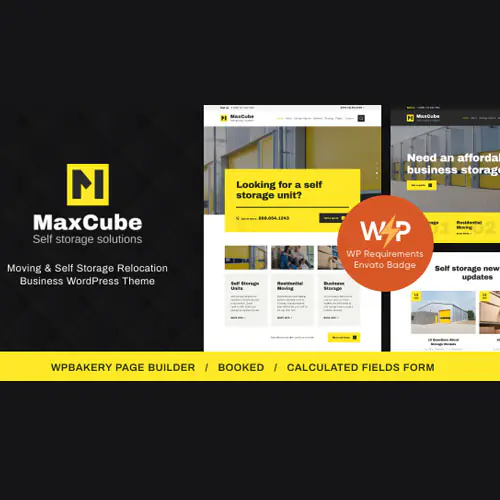 MaxCube | Moving & Self Storage Relocation Business WordPress Theme | WP TOOL MART