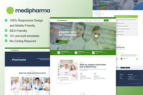 MediPharma - Pharmacy & Medical Elementor Template Kit | WP TOOL MART