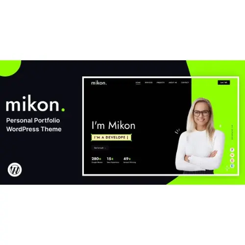 Mikon – Personal Portfolio WordPress Theme | WP TOOL MART