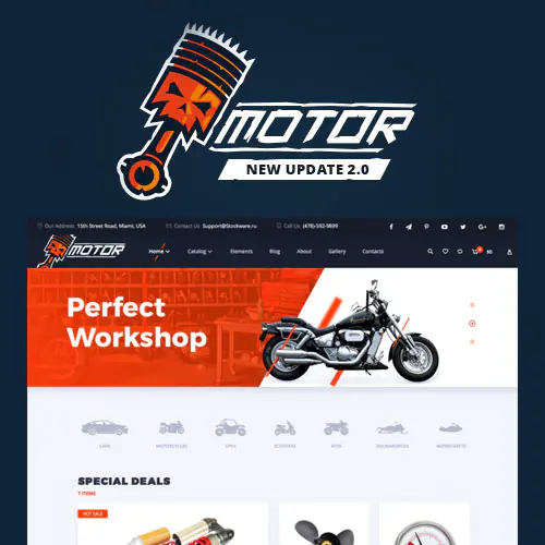 Motor – Vehicles Parts – Equipments and Accessories WooCommerce Store | WP TOOL MART