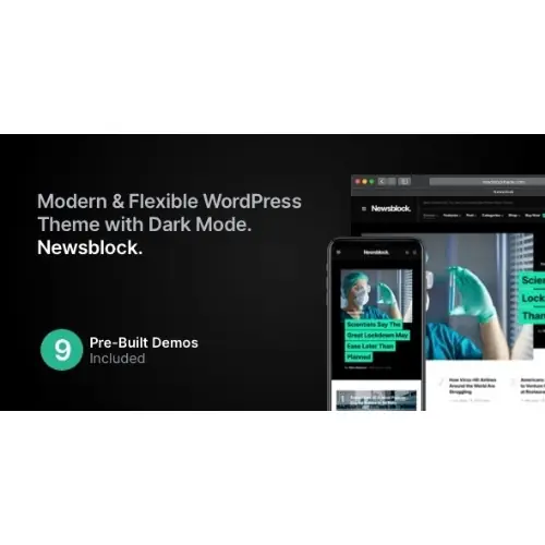 Newsblock – News & Magazine WordPress Theme with Dark Mode | WP TOOL MART