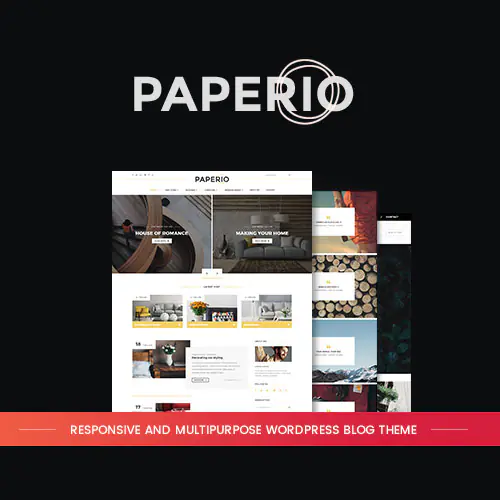 Paperio – Responsive and Multipurpose WordPress Blog Theme | WP TOOL MART