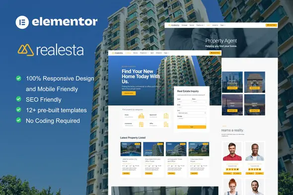 Realesta - Real Estate Elementor Template Kit | WP TOOL MART