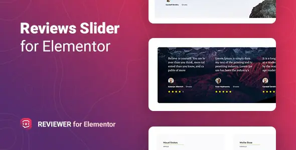 Reviewer – Reviews Slider for Elementor | WP TOOL MART