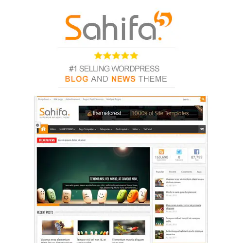 Sahifa – Responsive WordPress News / Magazine / Blog Theme | WP TOOL MART