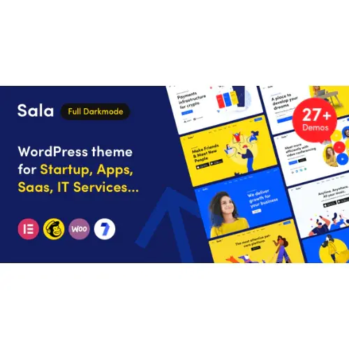 Sala – Startup & SaaS WordPress Theme | WP TOOL MART