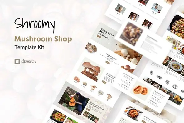 Shroomy - Mushroom Shop Elementor Template Kit | WP TOOL MART