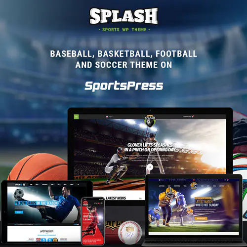 Splash Sport – WordPress Sports Theme for Basketball, Football, Soccer and Baseball Clubs | WP TOOL MART