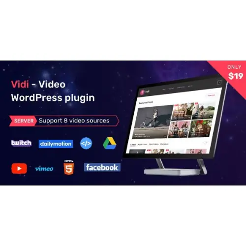 Vidi – Video WordPress Plugin | WP TOOL MART