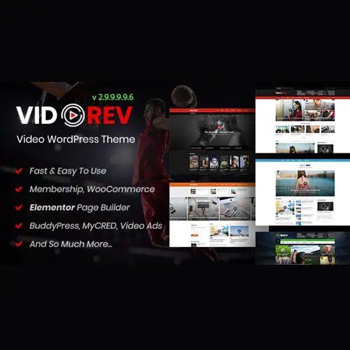 VidoRev – Video WordPress Theme | WP TOOL MART
