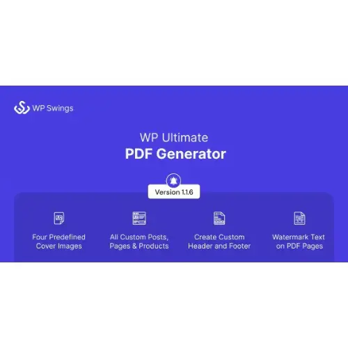 WP Ultimate PDF Generator: Create, Generate & Customise PDF for live WordPress pages | WP TOOL MART