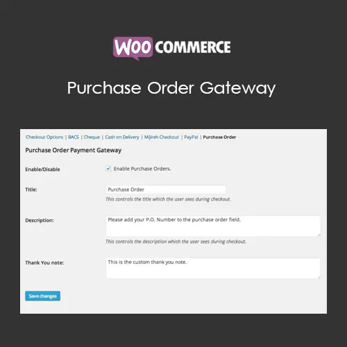 WooCommerce Purchase Order Gateway | WP TOOL MART