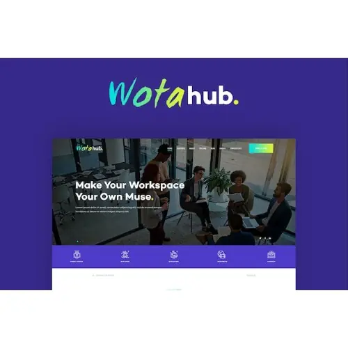 WotaHub – Coworking Space WordPress Theme # | WP TOOL MART