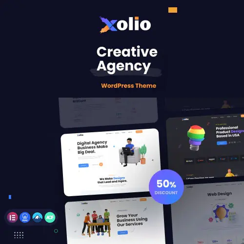 Xolio – Creative Agency & Portfolio WordPress Theme | WP TOOL MART