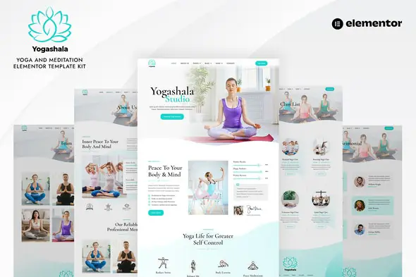 Yogashala - Yoga & Meditation Elementor Template Kit | WP TOOL MART