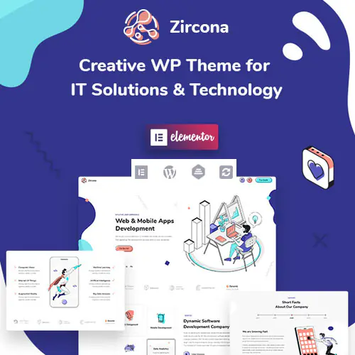 Zircona – IT Solutions & Technology WordPress Theme | WP TOOL MART