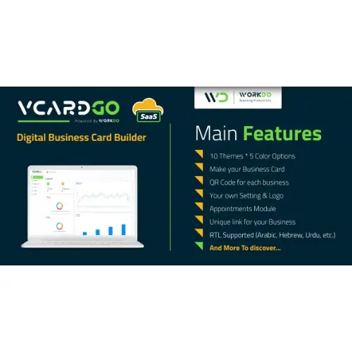 vCardGo SaaS – Digital Business Card Builder | WP TOOL MART