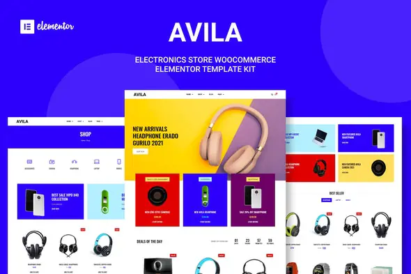 Avila - Electronic WooCommerce Elementor Template Kit | WP TOOL MART