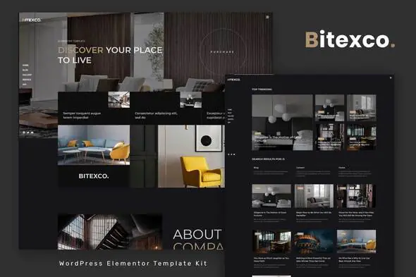 Bitexco - Creative Interior Elementor Template Kit | WP TOOL MART