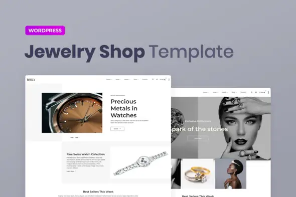 Brilly – Jewelry Store WooCommerce Elementor Template Kit | WP TOOL MART