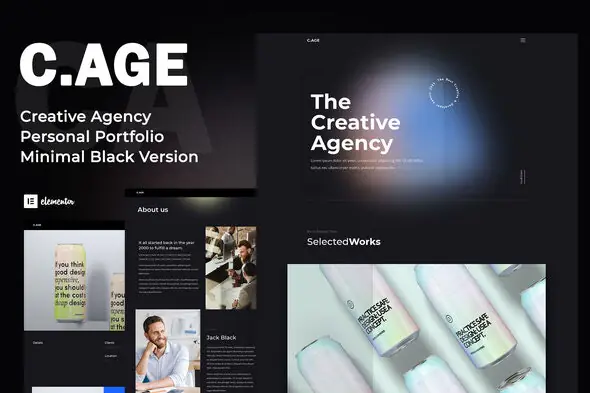 C.AGE - Creative Agency Personal Portfolio Elementor Template Kit | WP TOOL MART