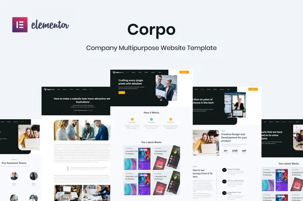 Corpo - Corporate Business Elementor Template Kit | WP TOOL MART