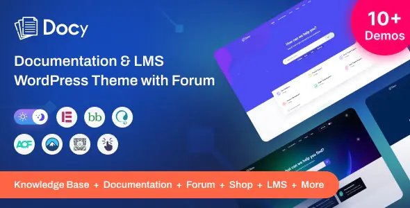 Docy - Premium Documentation, Knowledge base & LMS WordPress Theme with Forum | WP TOOL MART