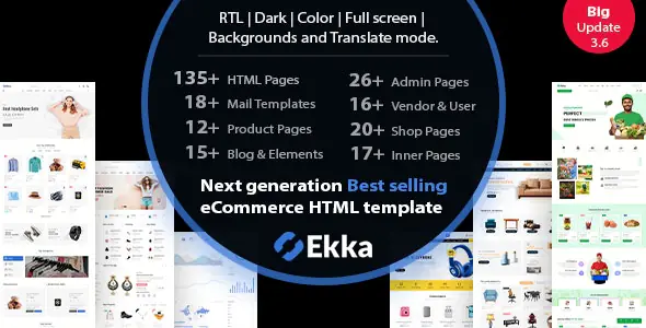 Ekka - Ecommerce HTML Template + Admin Dashboard | WP TOOL MART