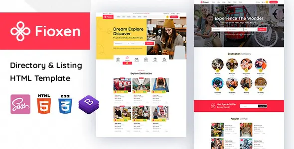Fioxen - Directory & Listings HTML Template | WP TOOL MART