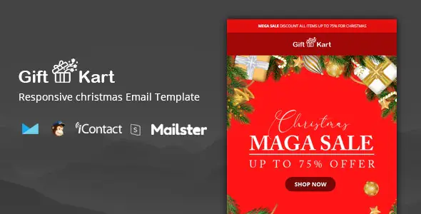Gift Kart - Christmas Email Template + Online Access | WP TOOL MART