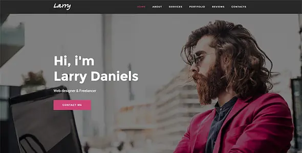 Larry - Personal Onepage Template | WP TOOL MART