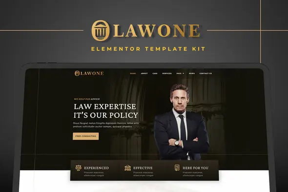 Lawone - Legal & Law Firm Elementor Template Kit | WP TOOL MART