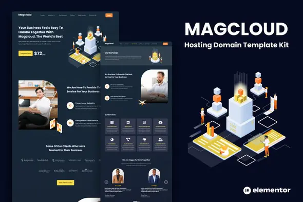 Magcloud - Hosting Domain Elementor Template Kit | WP TOOL MART