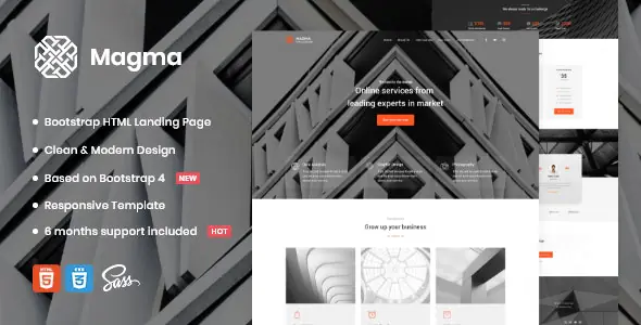 Magma - Business Landing Page Template | WP TOOL MART